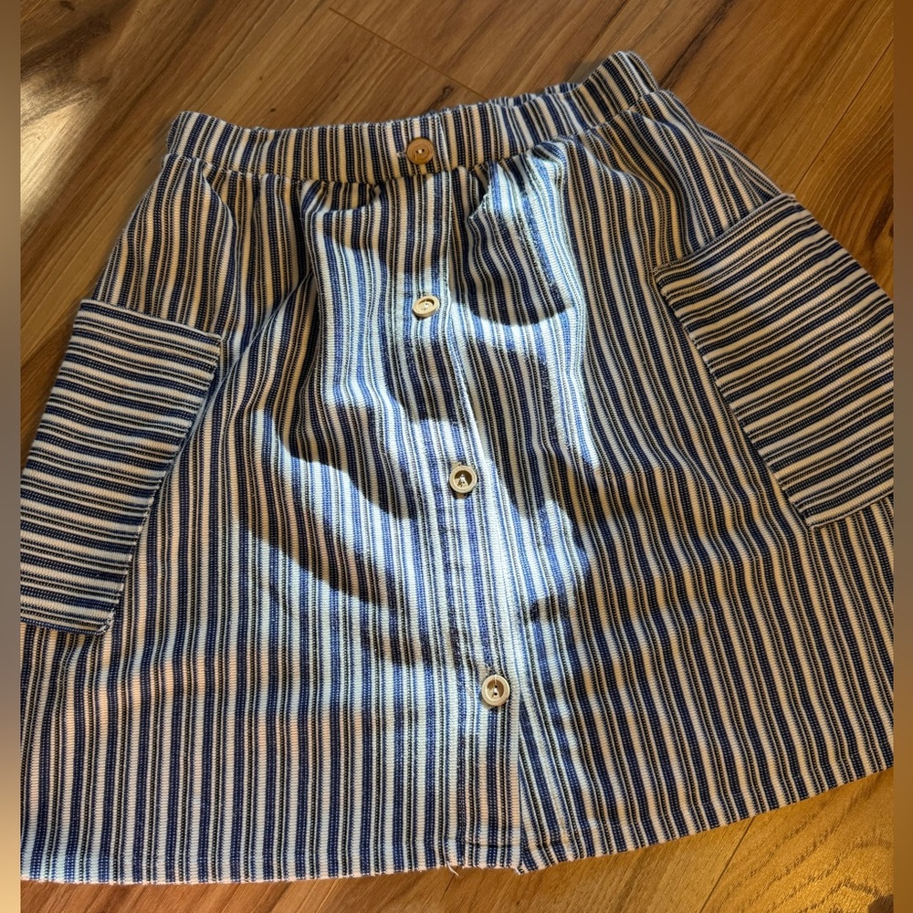 Zara Girl Striped Blue Skirt